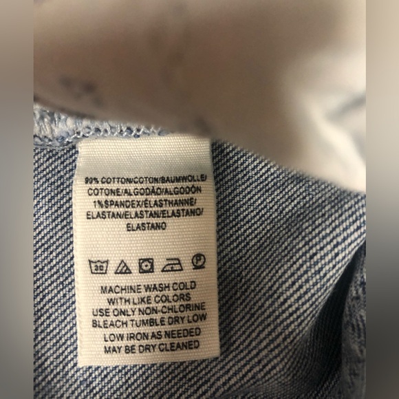 Free people button fly Bermuda boho distressed denim shorts size 26 - Picture 5 of 13